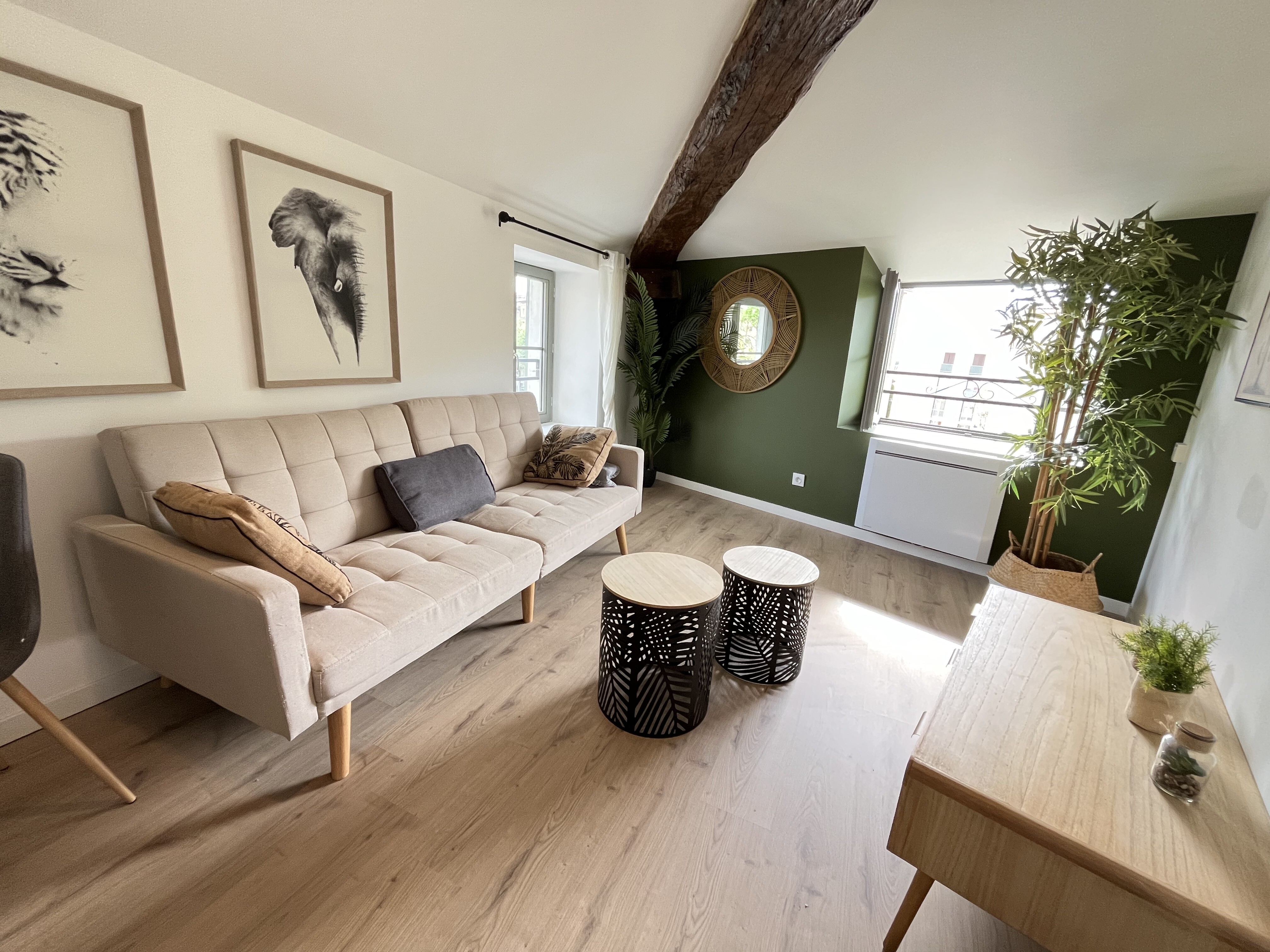 Charmant T2 meublé avec poutres apparentes - Romans-sur-Isère